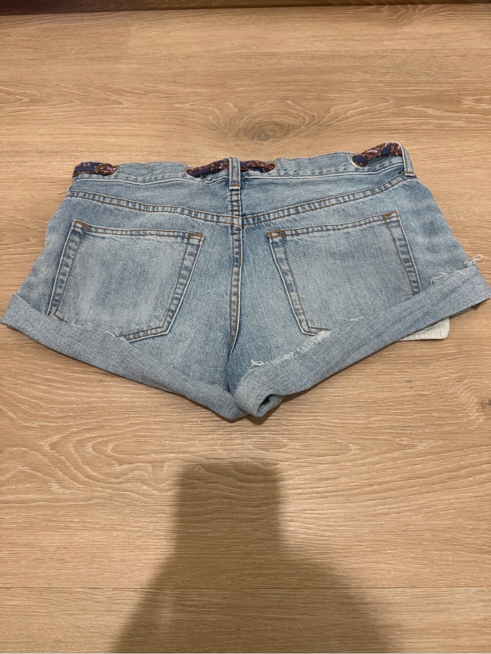 Free People Day Flower Denim Shorts - Picture 3 of 4